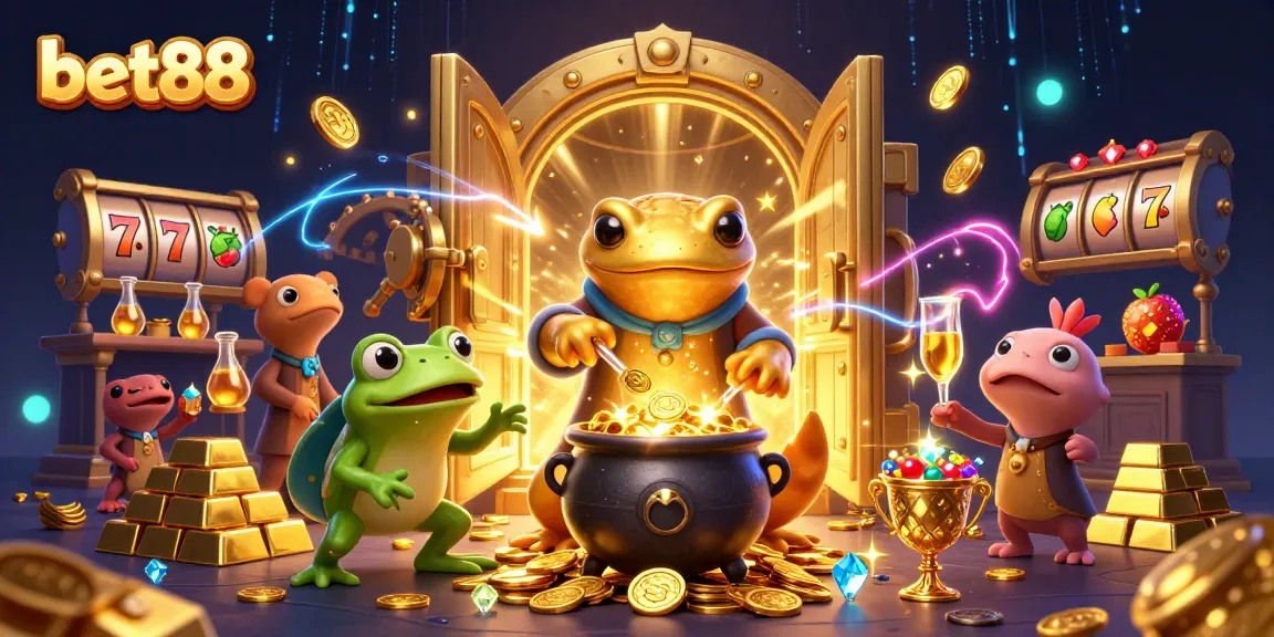 Experience thrilling moments with bet88 as the golden salamander creates jackpots and treasures in a magical casino.