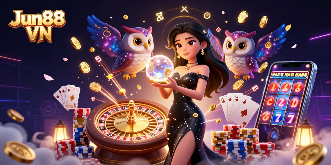 Experience thrilling wins at Jun88 VN with vibrant casino games and enchanting characters.