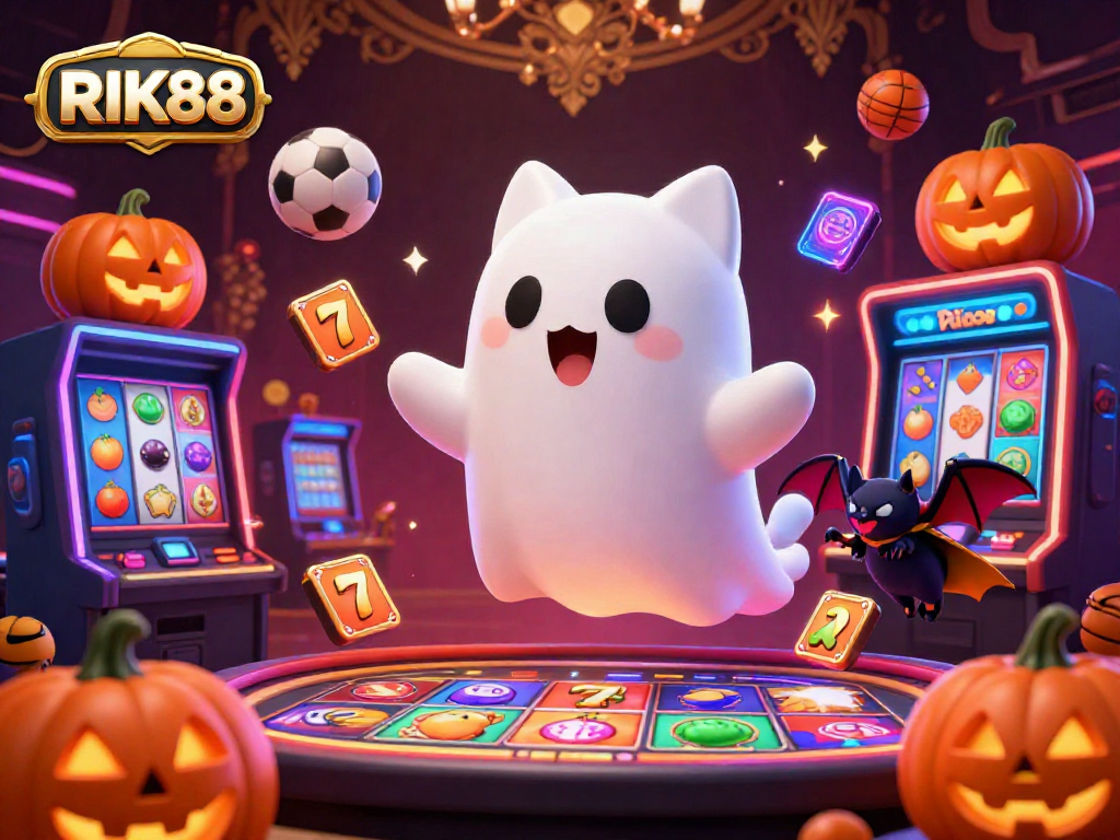 RIK88 brings excitement to gamblers with this vibrant online casino scene filled with ghostly fun.