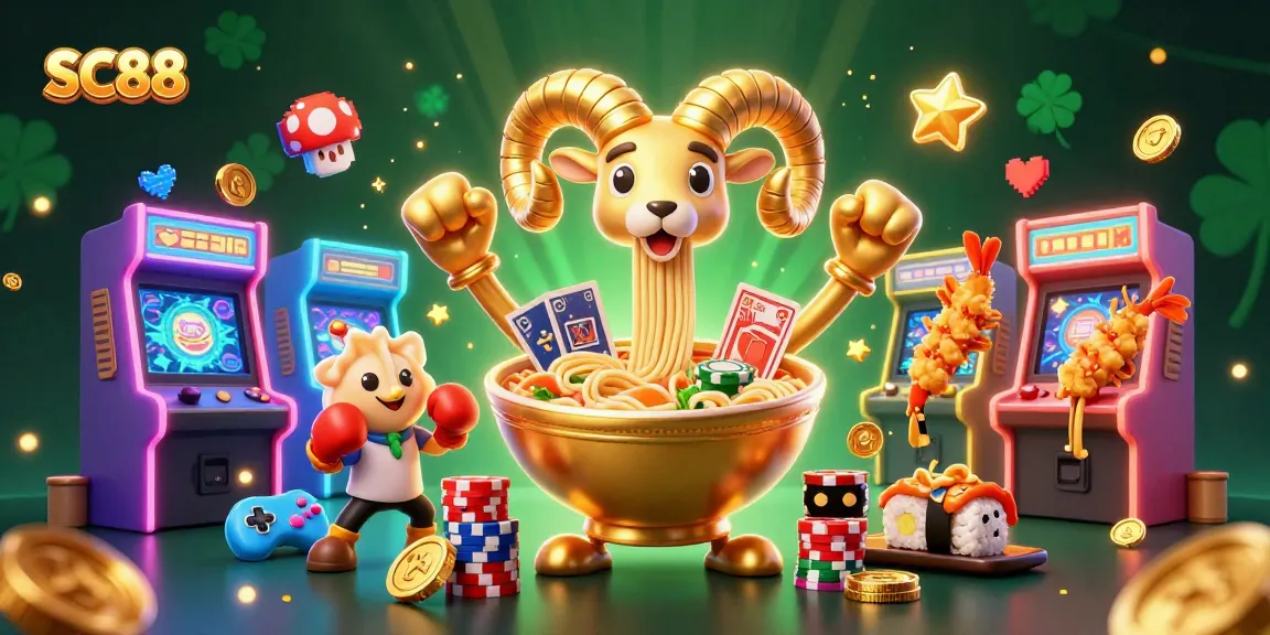 Engage with SC88's vibrant casino gaming scene featuring animated characters and dynamic elements.