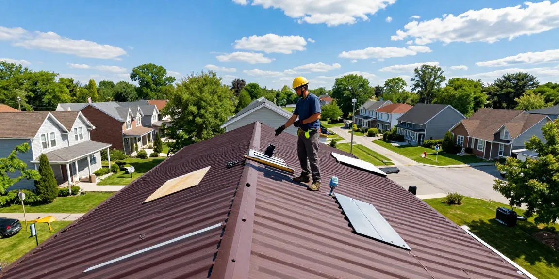 Metal roof installation projects showcasing skilled professionals on residential homes across Southern Ontario.