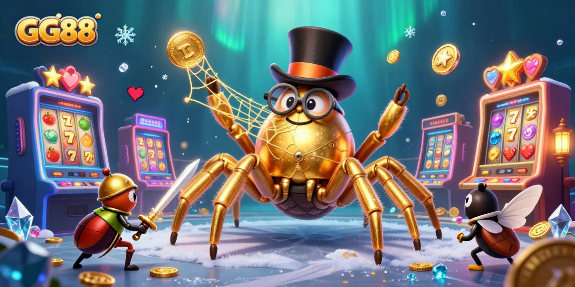 Engage in thrilling gameplay at GG88 with colorful slots and enchanting characters in a magical casino scene.