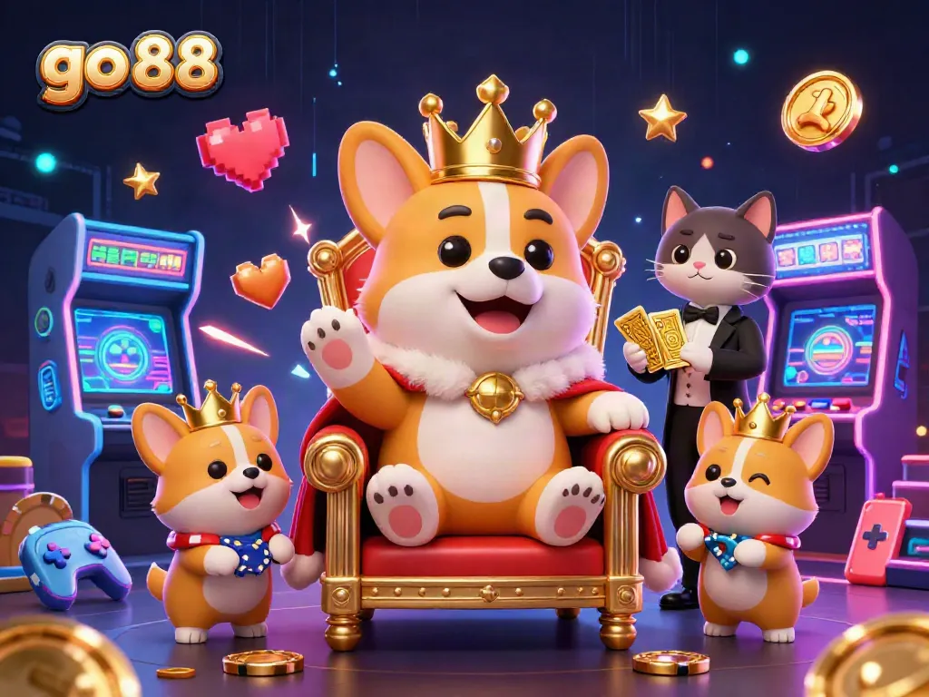 Khám phá trải nghiệm giải trí go 88 sôi động với các nhân vật cá cược hoạt hình đang vui chơi tại casino.