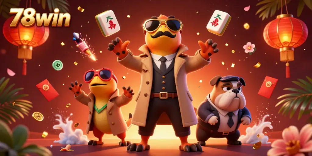 Three raptors in a trench coat attempting entry to a VIP lounge at 78win casino.