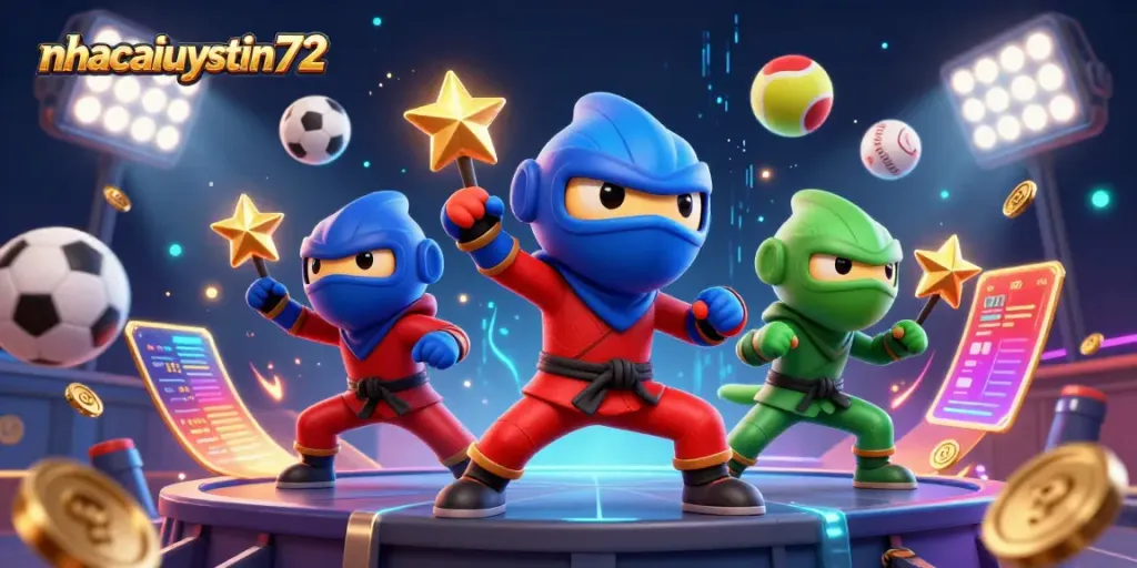 Experience thrilling action with the nhacaiuytin72 chameleon ninja team and dynamic casino elements.
